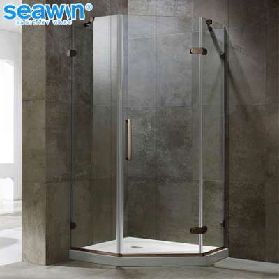 2020 Latest frameless 10mm tempered glass shower door