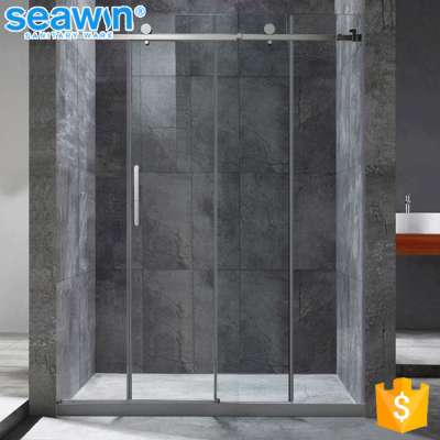 OEM Available Freestanding Frameless italian bathroom sliding glass shower cabin