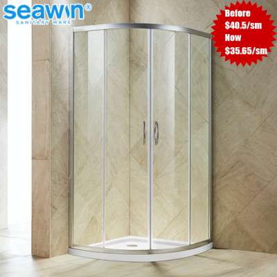 2020 Free standing Clear 10mm Tempered Glass Bathroom shower enclosure